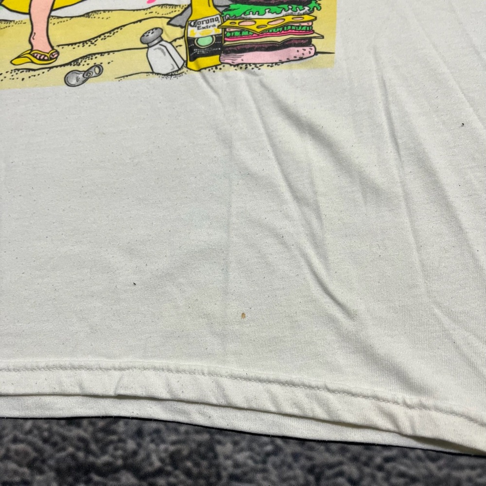 Vintage Jimmy Buffet Wasted Away T Shirt Mens‎ XXL White Music Concert - Picture 4 of 13